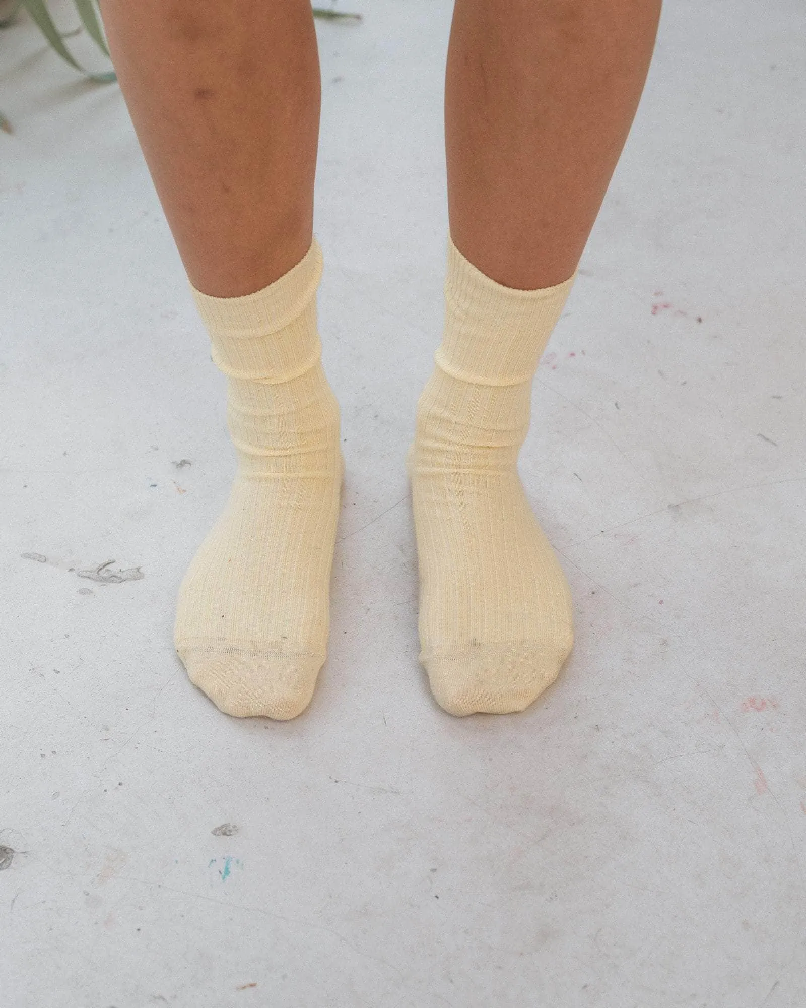 Rib Overankle Socks