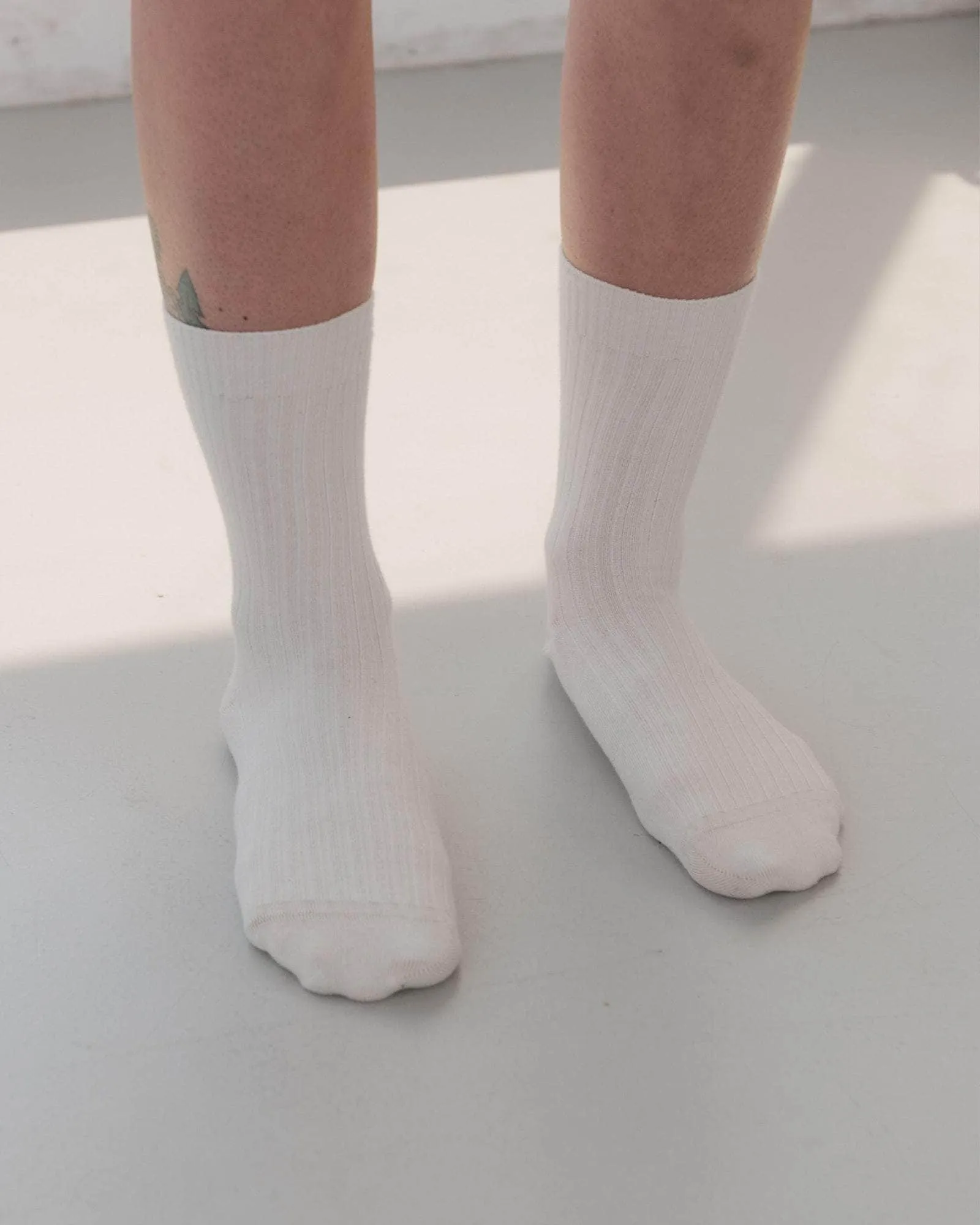 Rib Overankle Socks