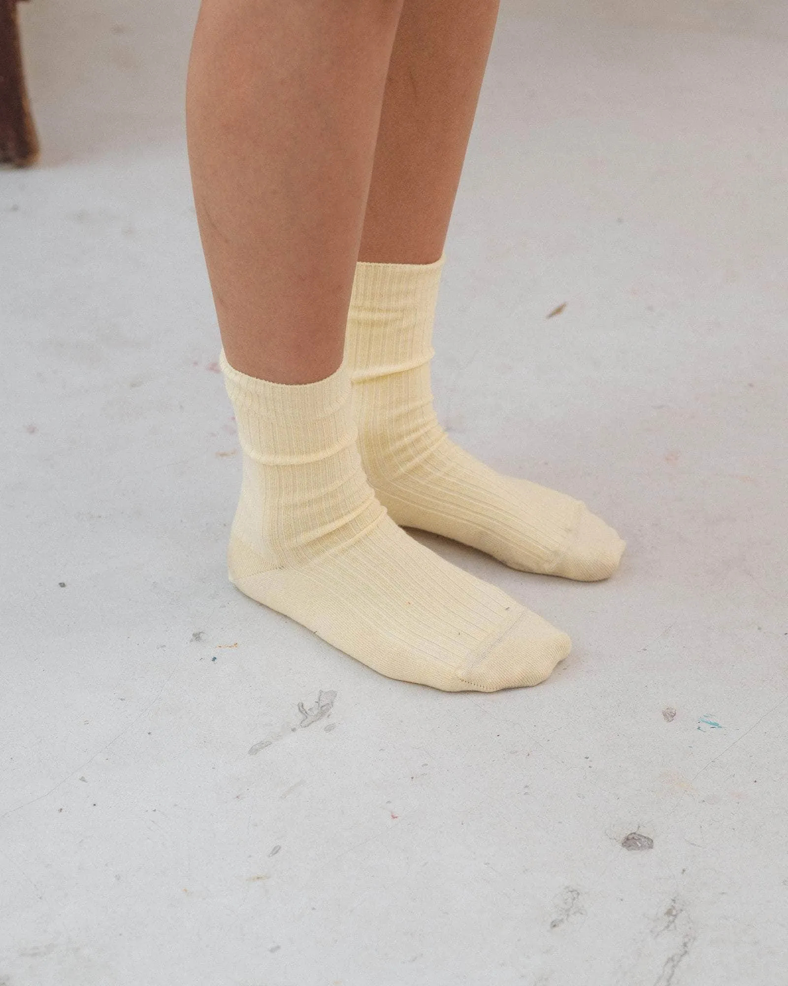 Rib Overankle Socks