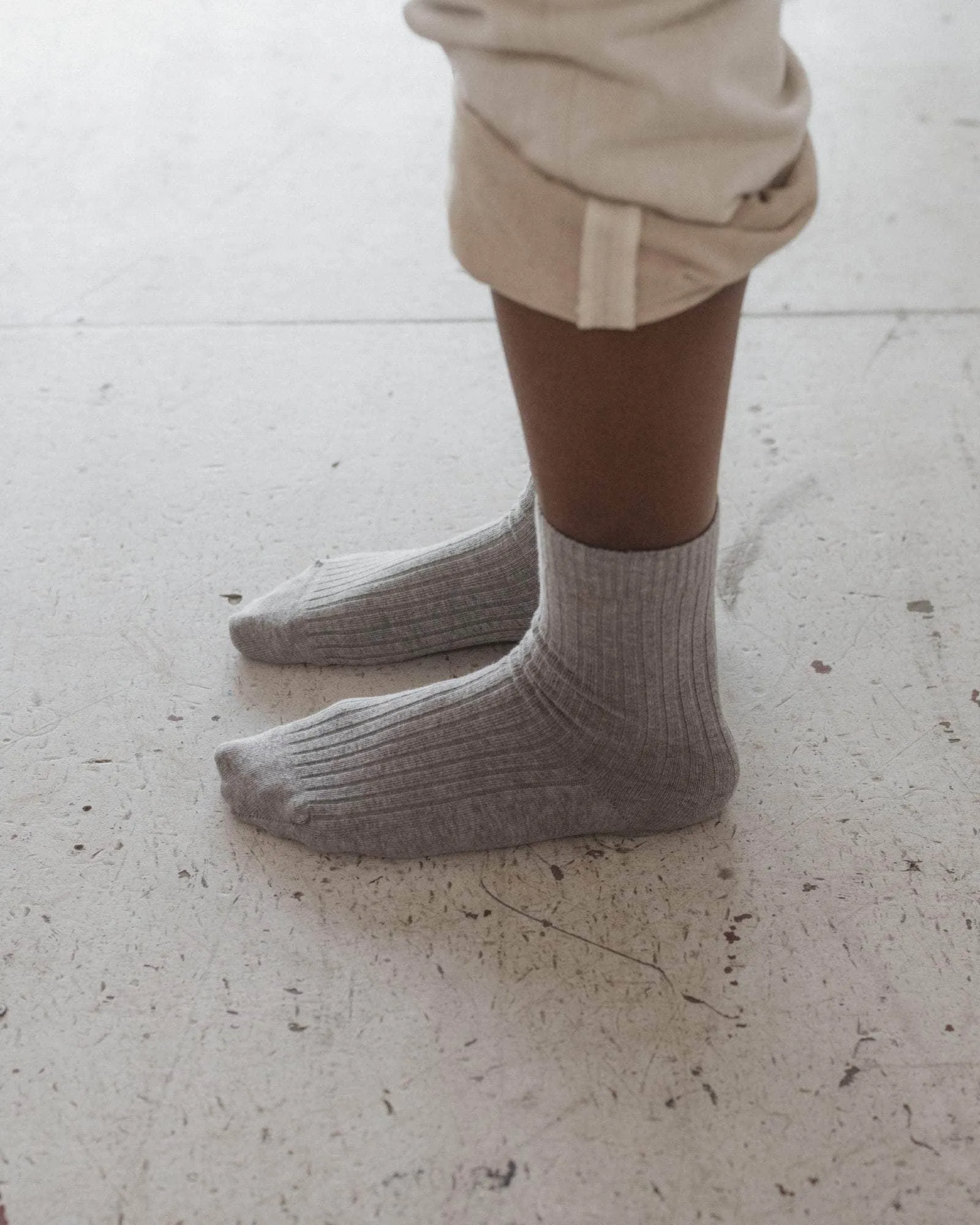 Rib Overankle Socks