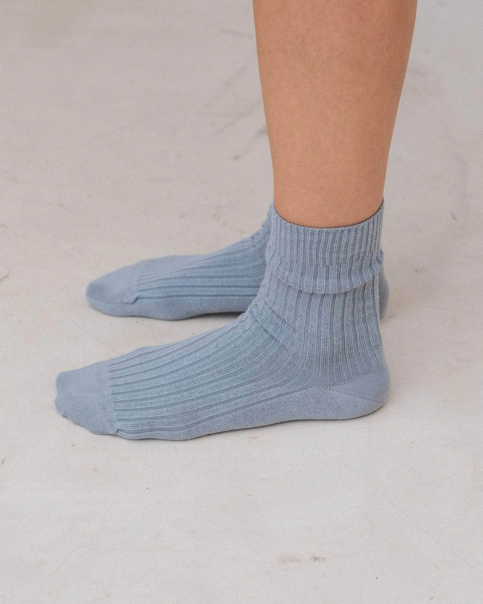 Rib Overankle Socks