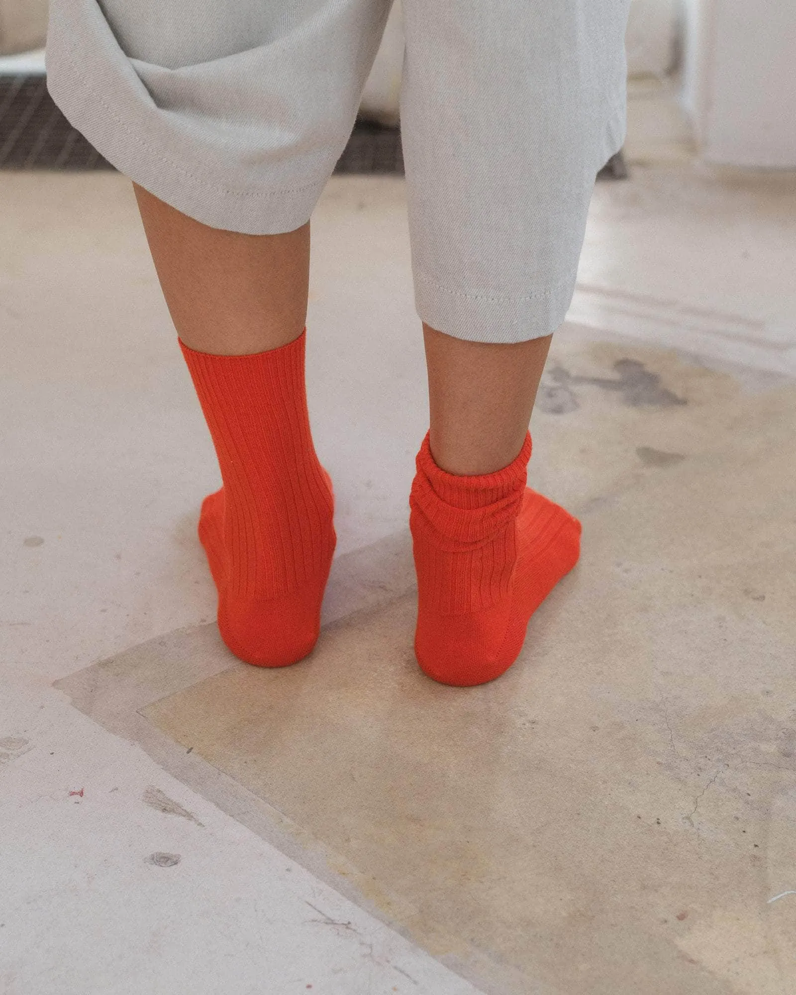 Rib Overankle Socks