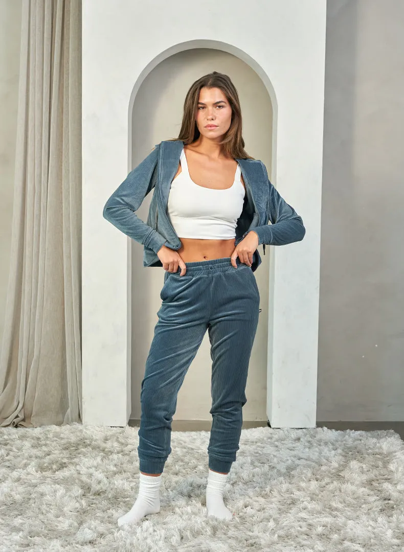 Rib Velour Jogger