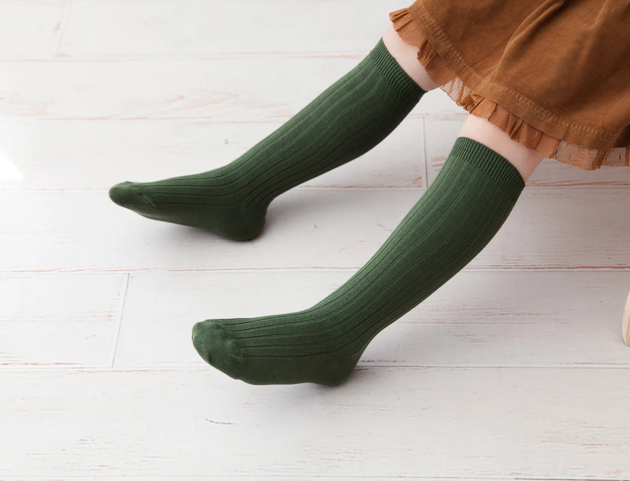 Ribbed Knee Socks, Amazonia