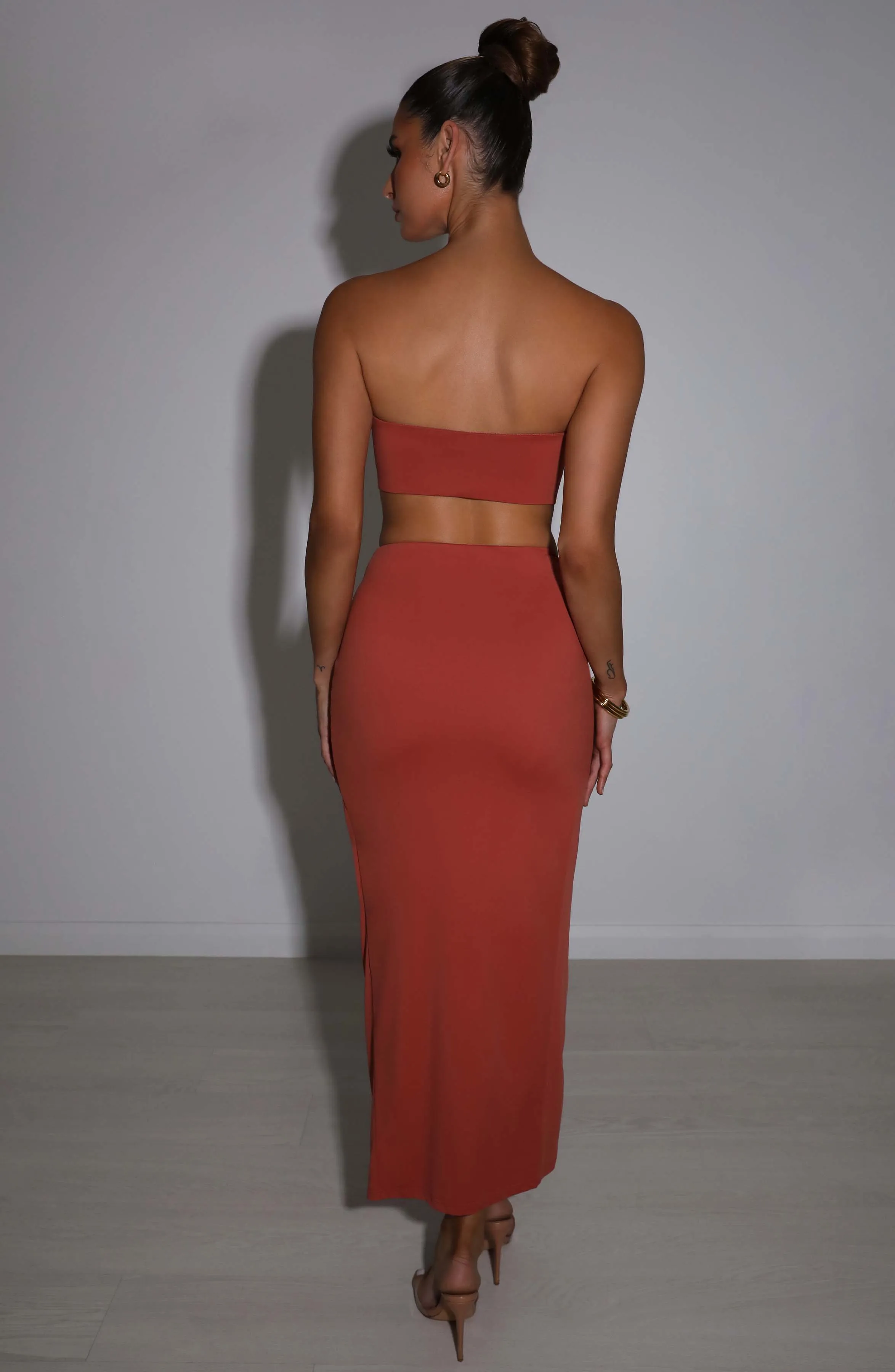 Rosa Maxi Skirt - Rust