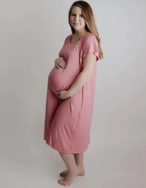Rose Pink Labor & Delivery Gown