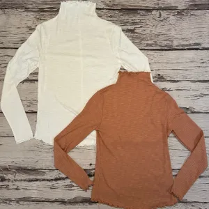 Ruffle Turtleneck