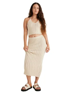 RVCA Ladies Crochet Midi Skirt