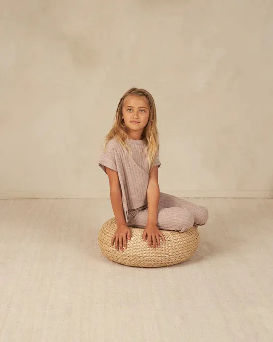 RYLEE   CRU- Cozy Rib Knit Set || Heathered Mauve
