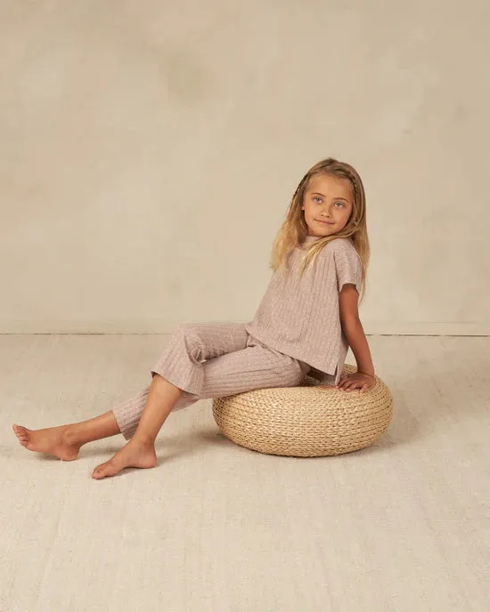 RYLEE   CRU- Cozy Rib Knit Set || Heathered Mauve