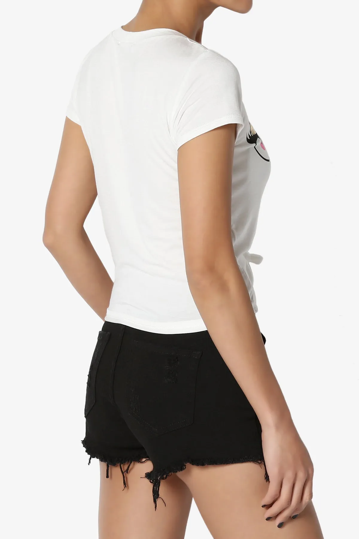 Sanderson Big Eye Print Crop Tee