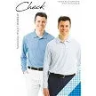 SanSoleil Mens Solcool Long Sleeve Check Button Polo - VINTAGE