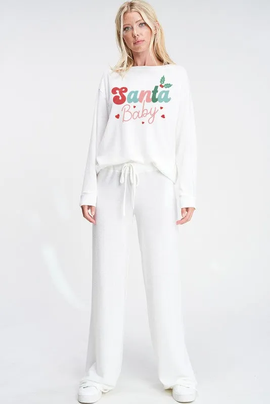 santa baby lounge set