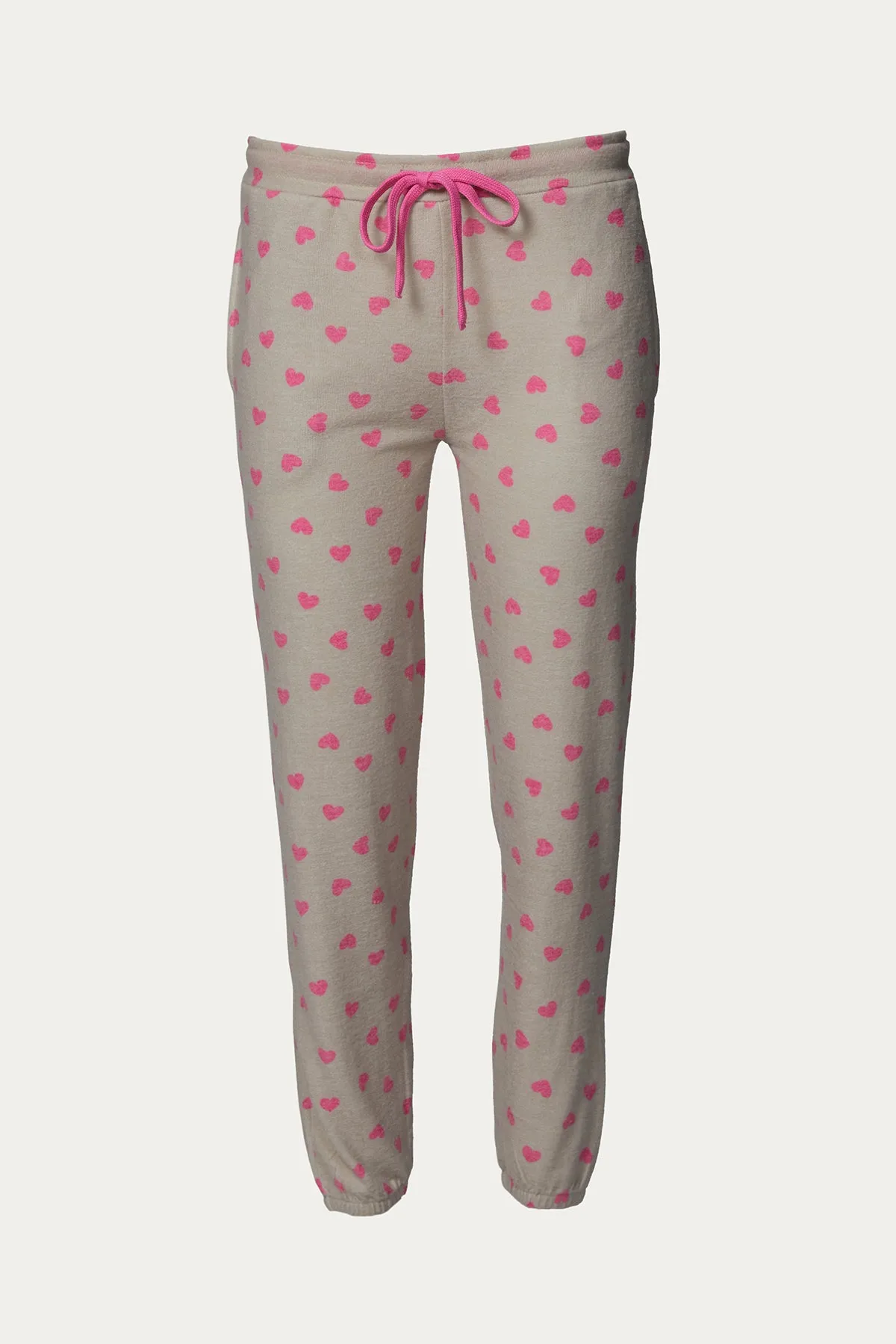 SAVANNAH HEART-PRINT SWEATPANTS