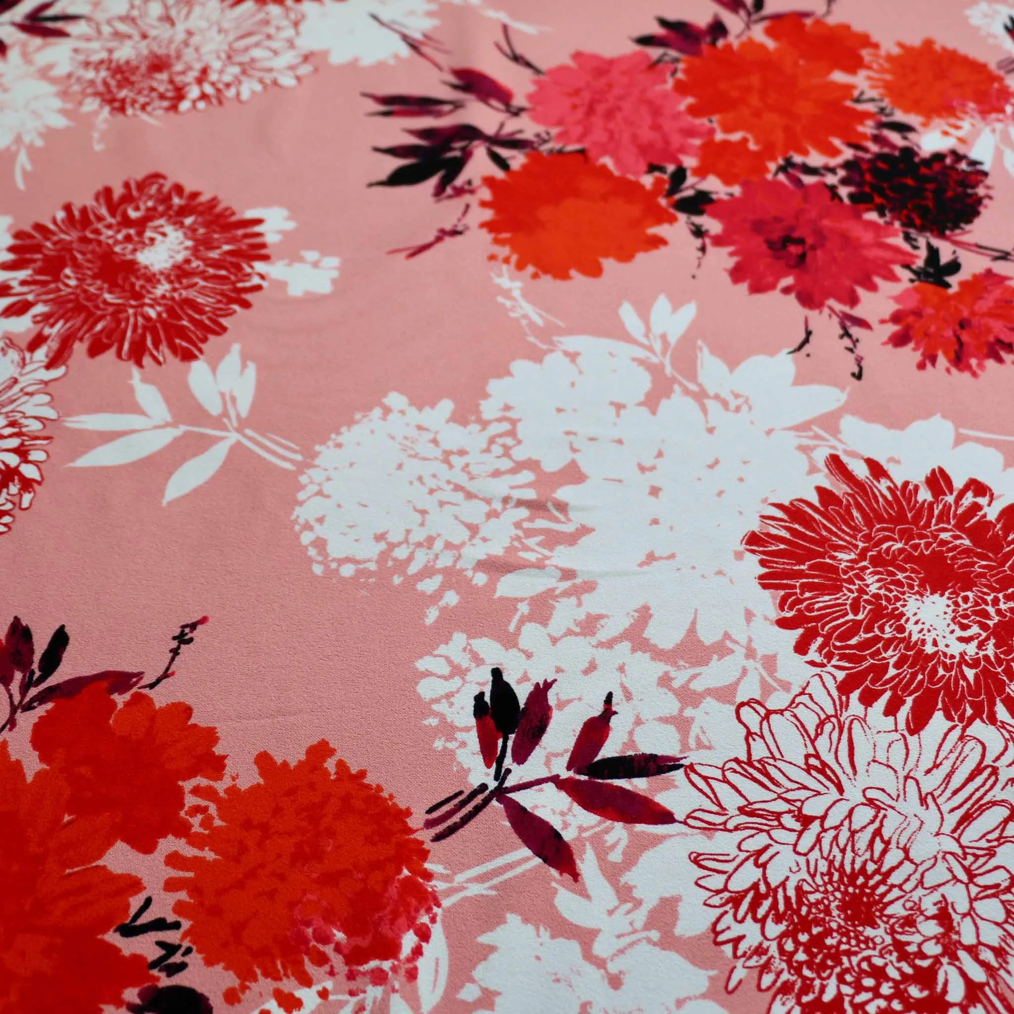 Scuba Crepe Fabric - Peach