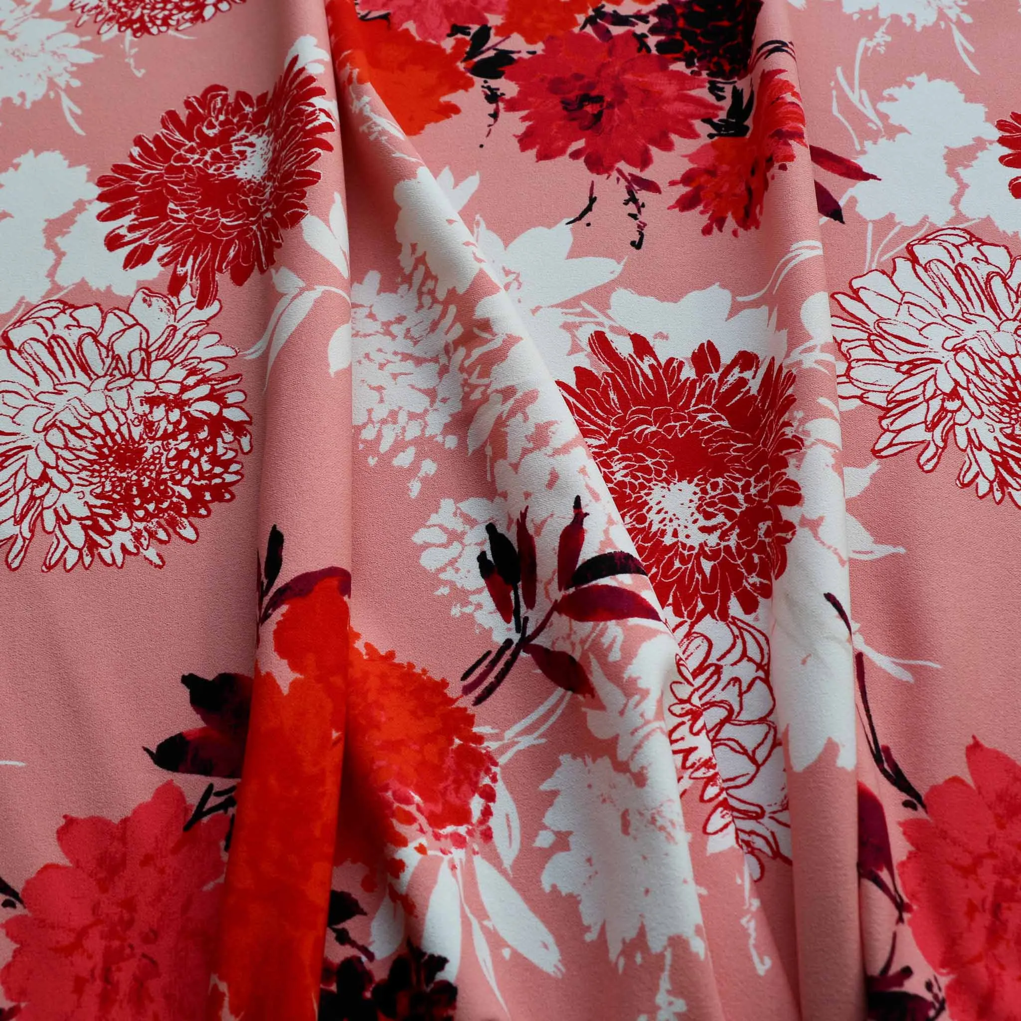 Scuba Crepe Fabric - Peach