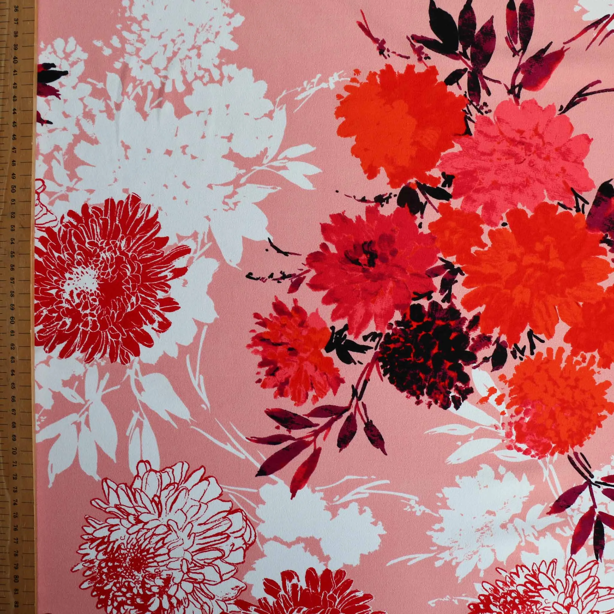Scuba Crepe Fabric - Peach
