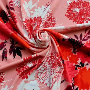 Scuba Crepe Fabric - Peach