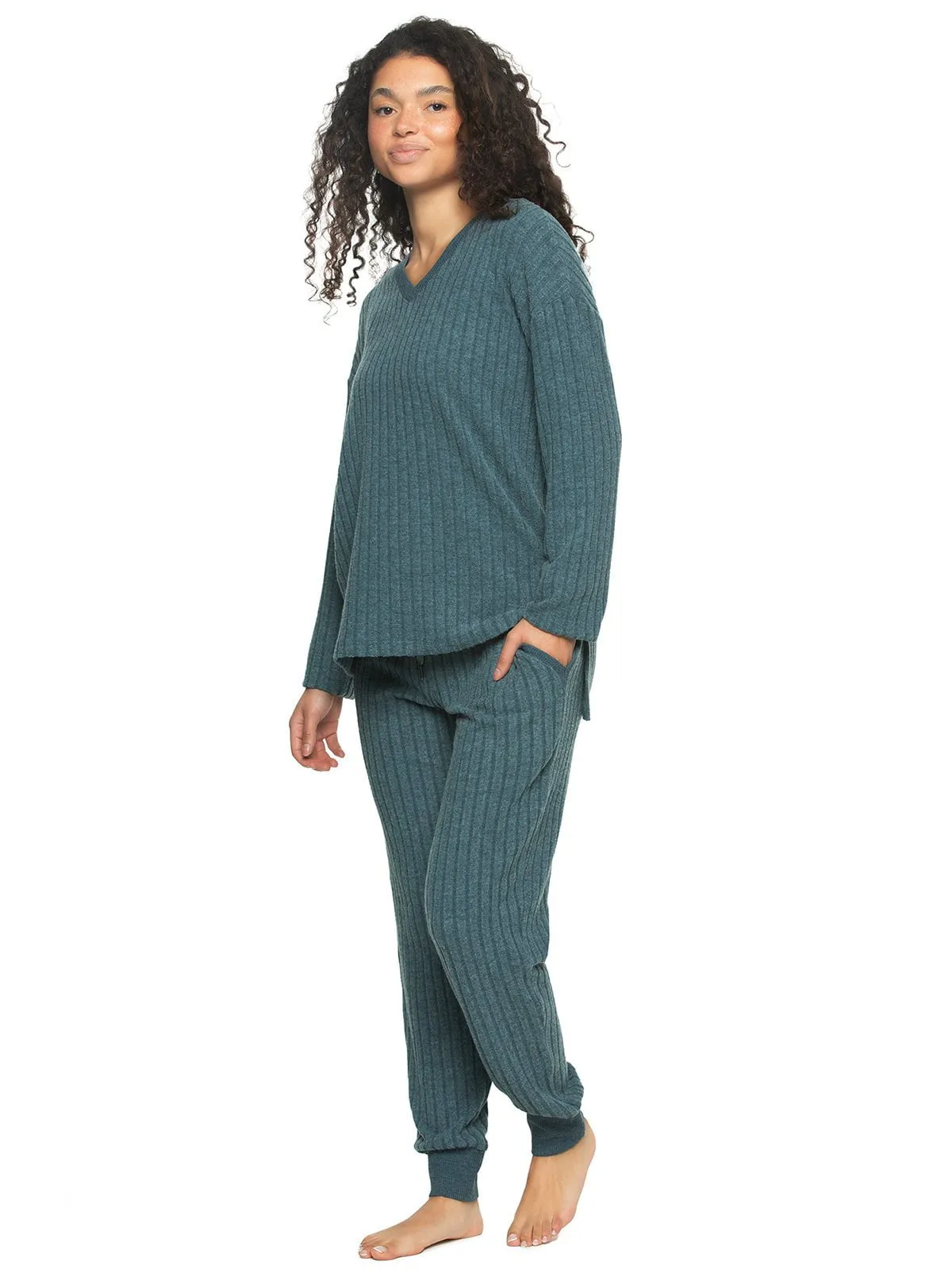 Serena V-Neck & Jogger Pant Set
