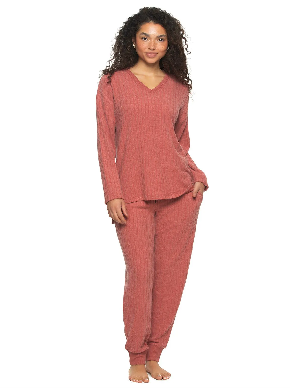 Serena V-Neck & Jogger Pant Set