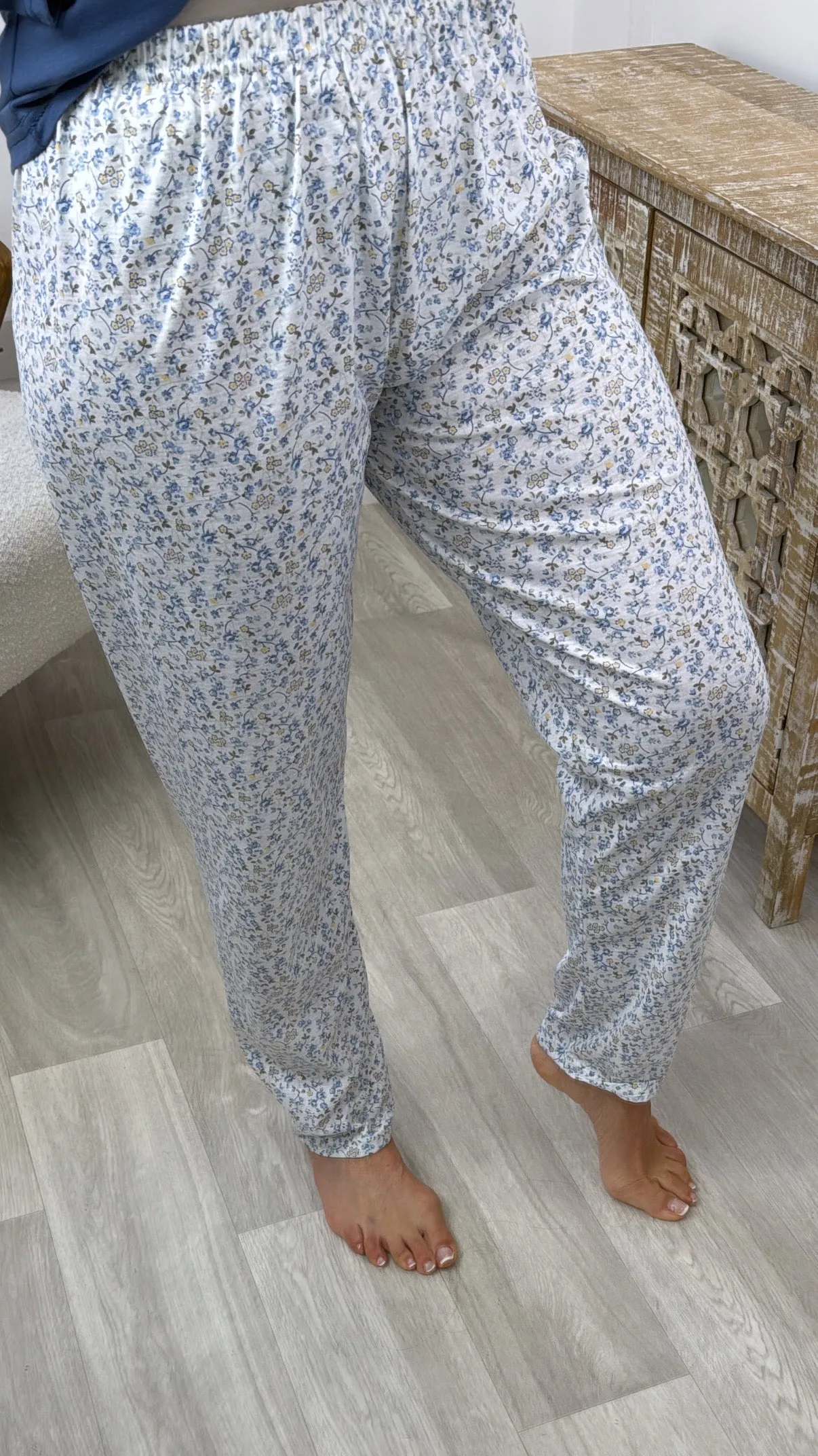 Shania Blue Heart Pajama