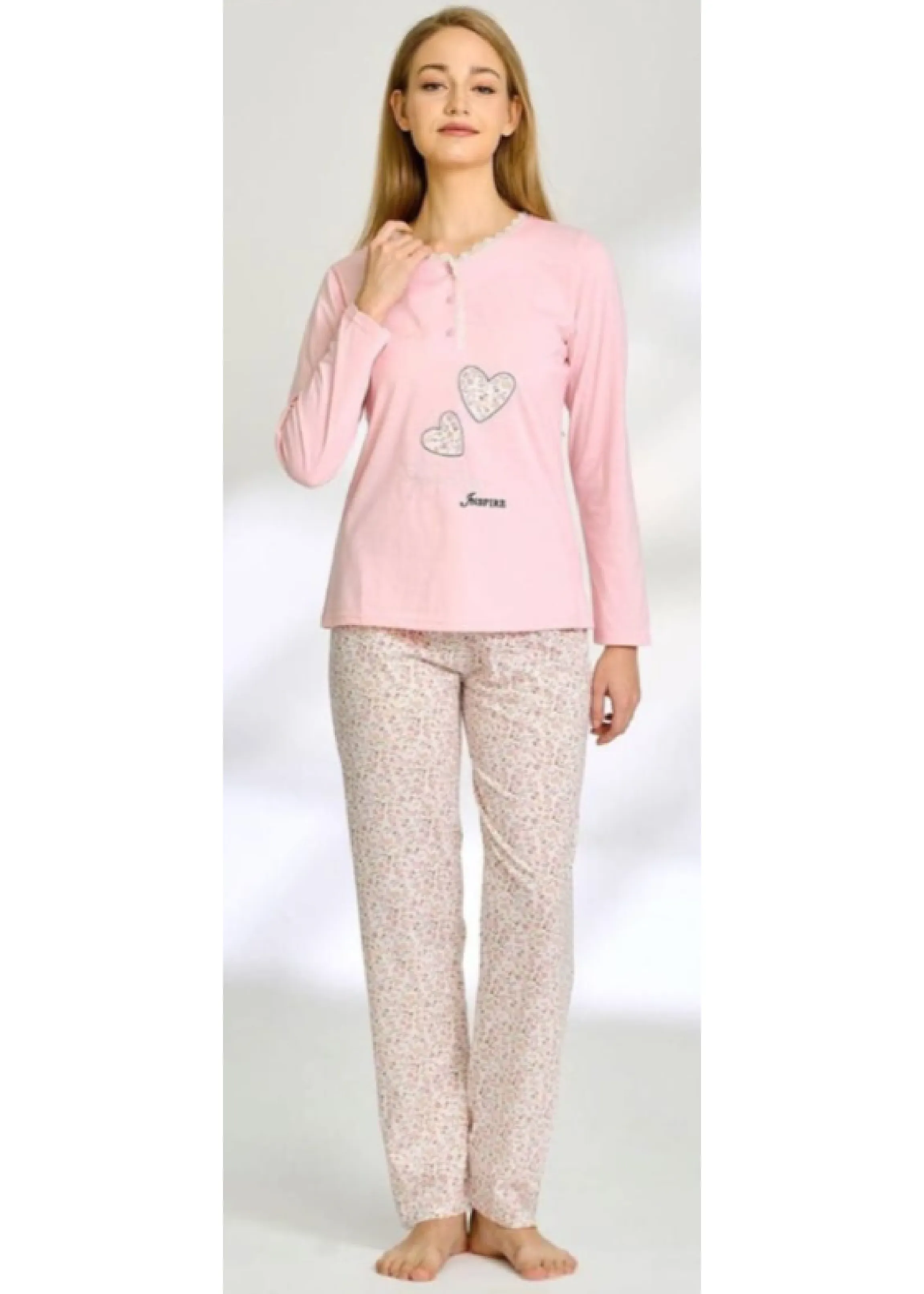 Shania Pink Heart Pajama
