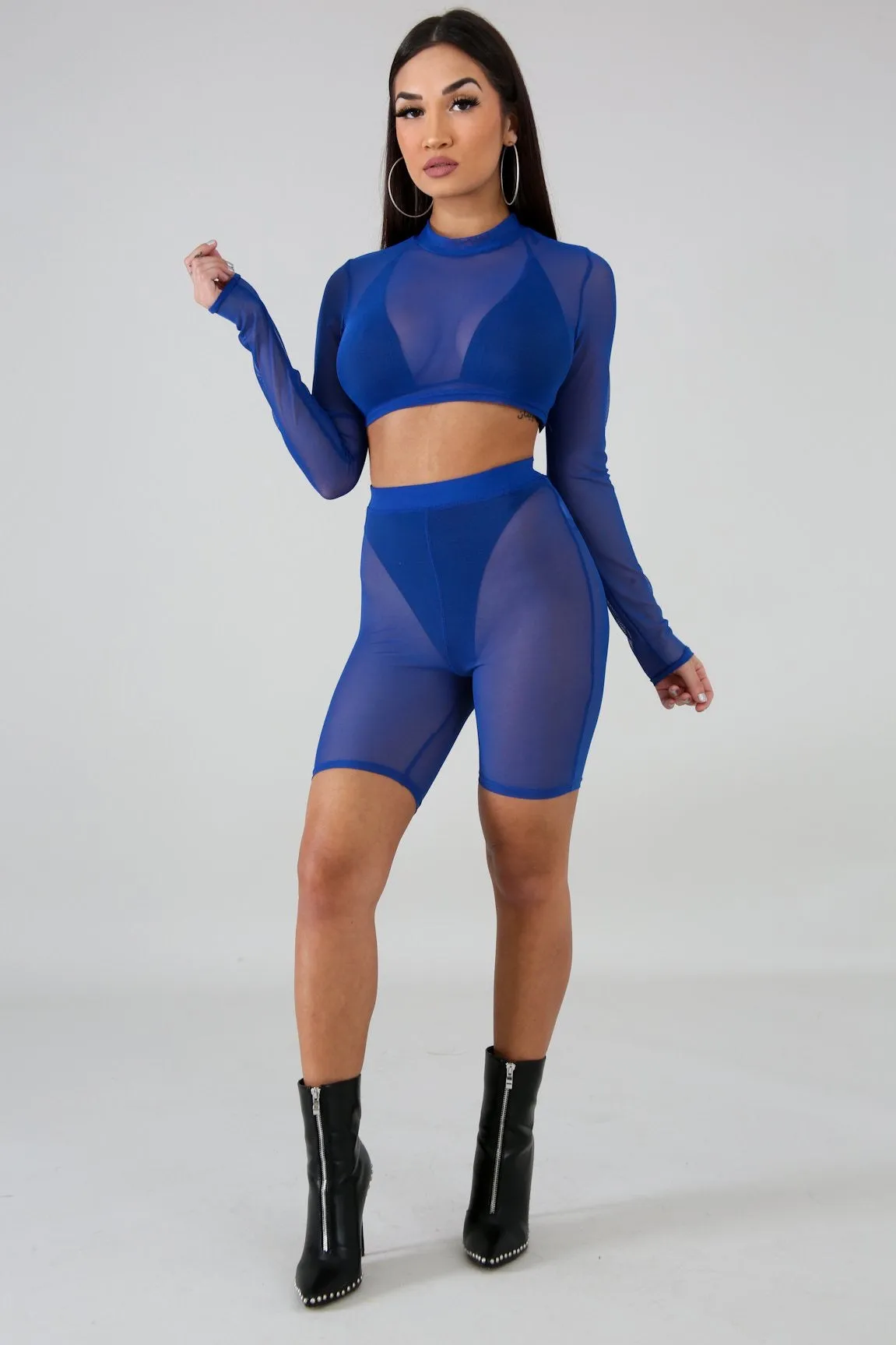 Sheer short set