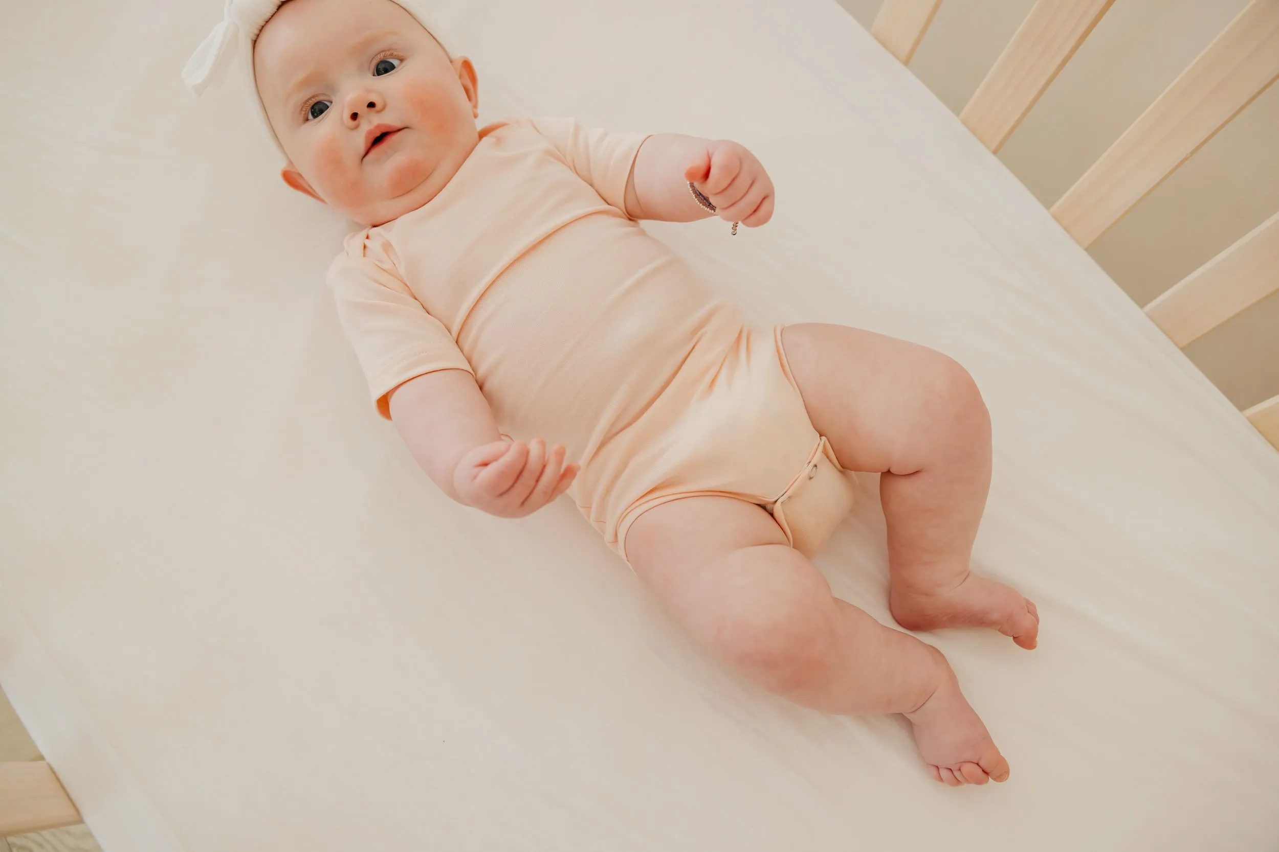 Short Sleeve Bodysuit - Blush