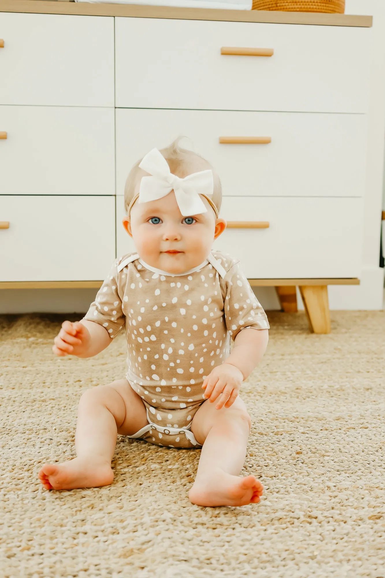 Short Sleeve Bodysuit - Fawn
