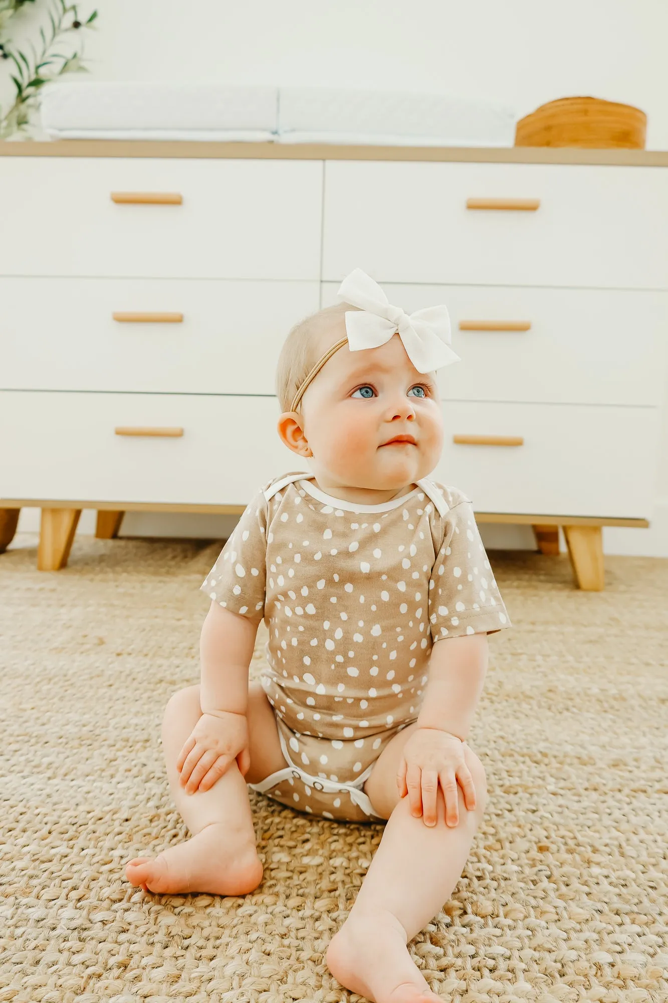 Short Sleeve Bodysuit - Fawn