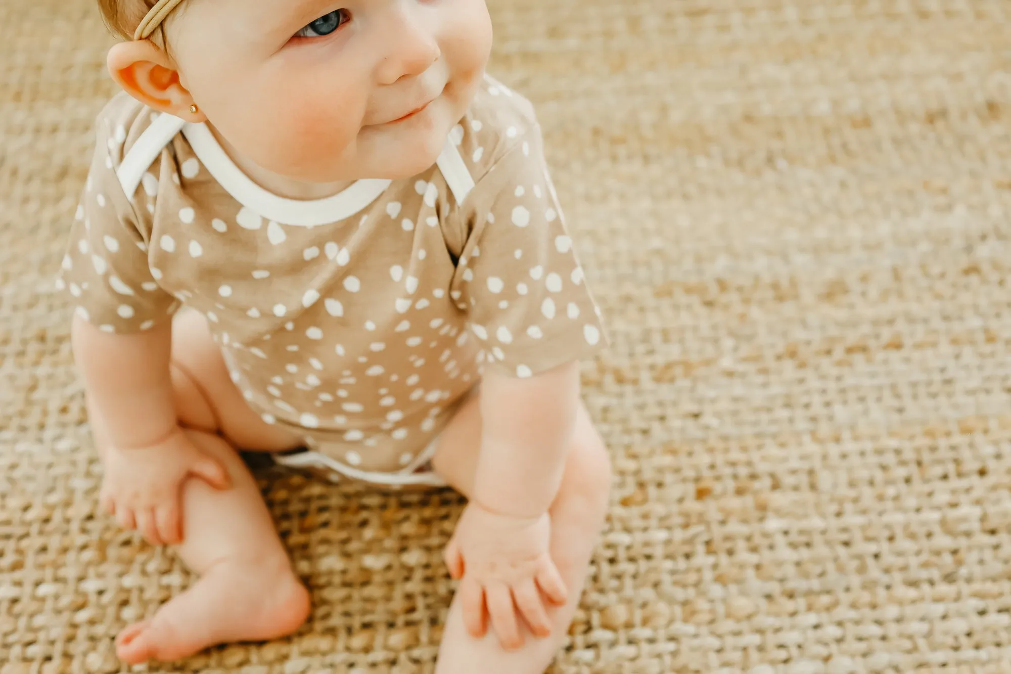 Short Sleeve Bodysuit - Fawn