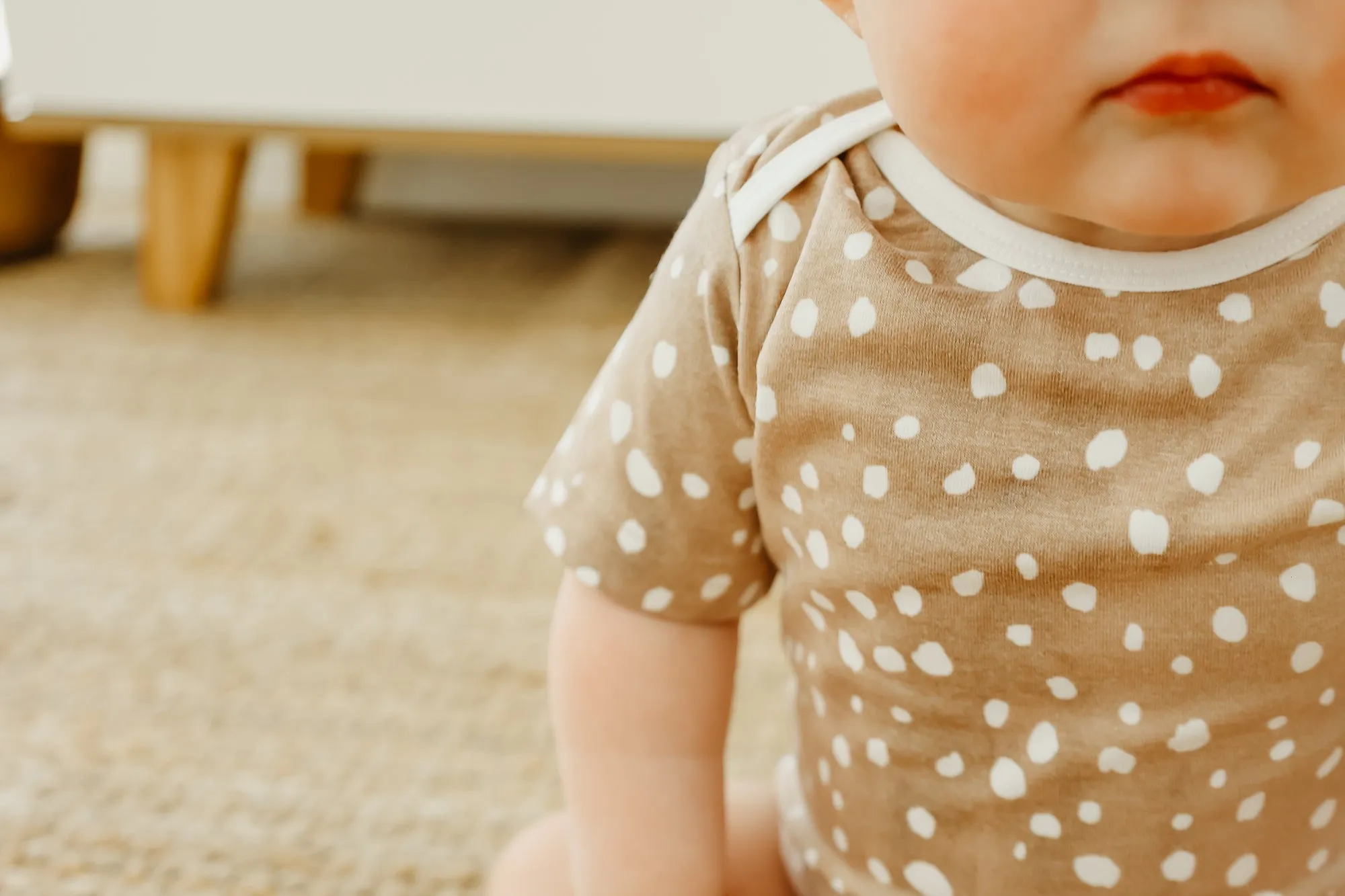 Short Sleeve Bodysuit - Fawn