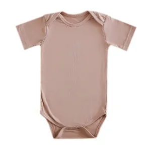 Short Sleeve Bodysuit - Pecan