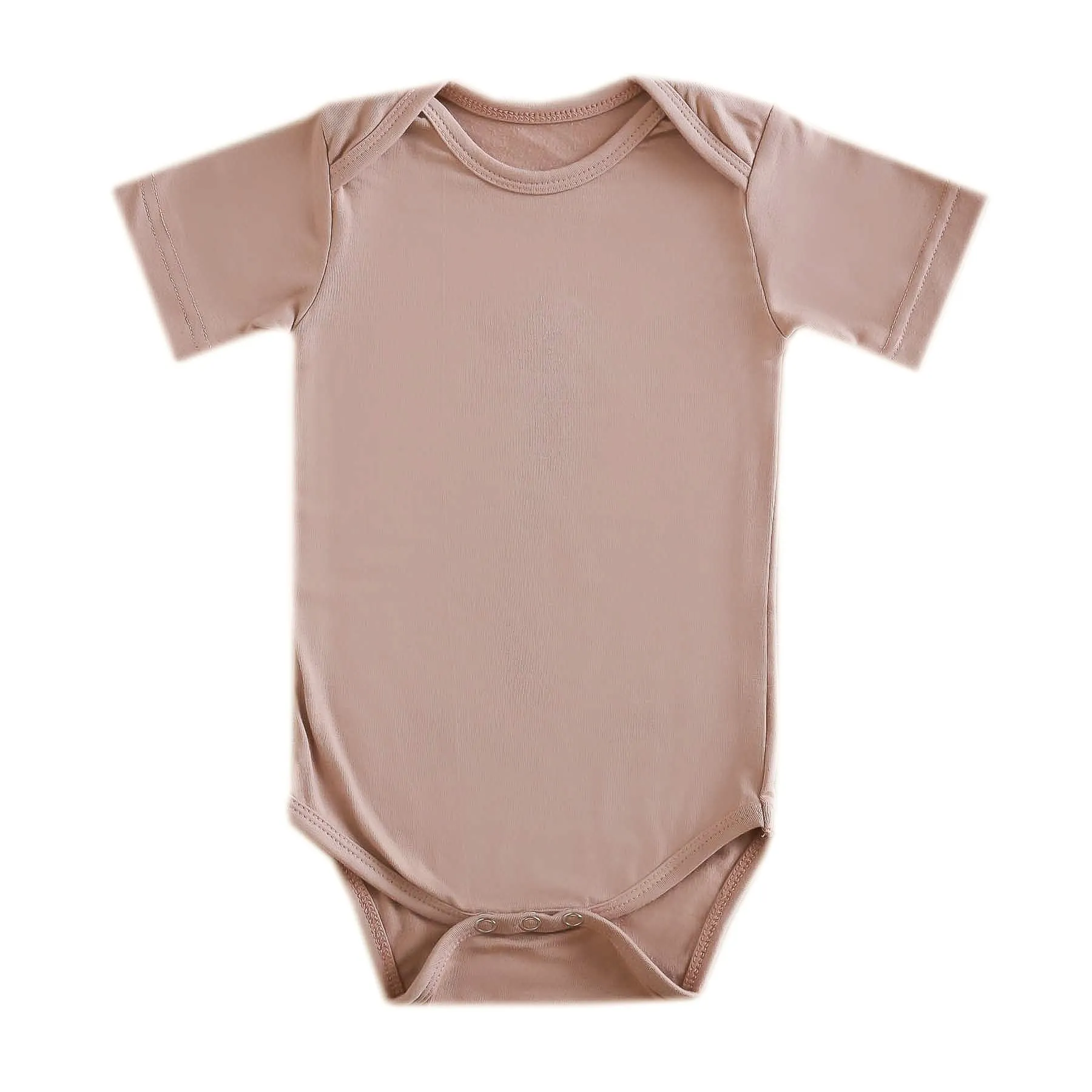 Short Sleeve Bodysuit - Pecan