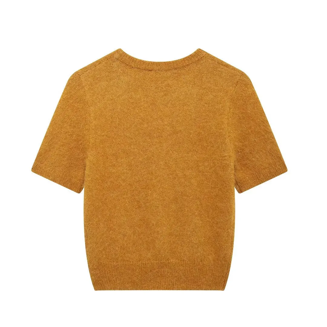 Short Sleeve Knit Tee and Matching Mini Skirt