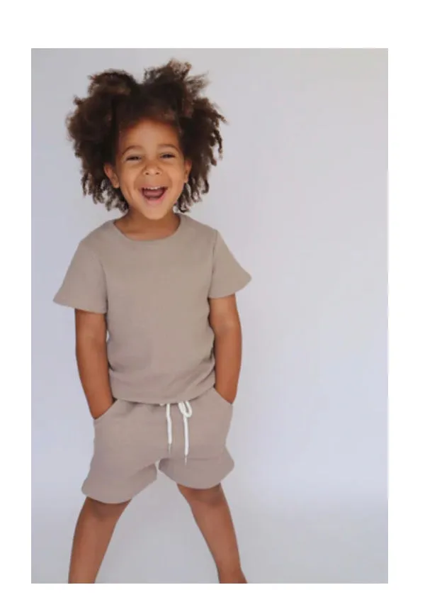Shortie Ribbed lounge sets - 0-7 years (Personalise to taste) 🤍