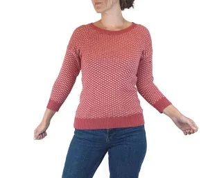 Skin & Threads pink and red knit cotton jumper size 0