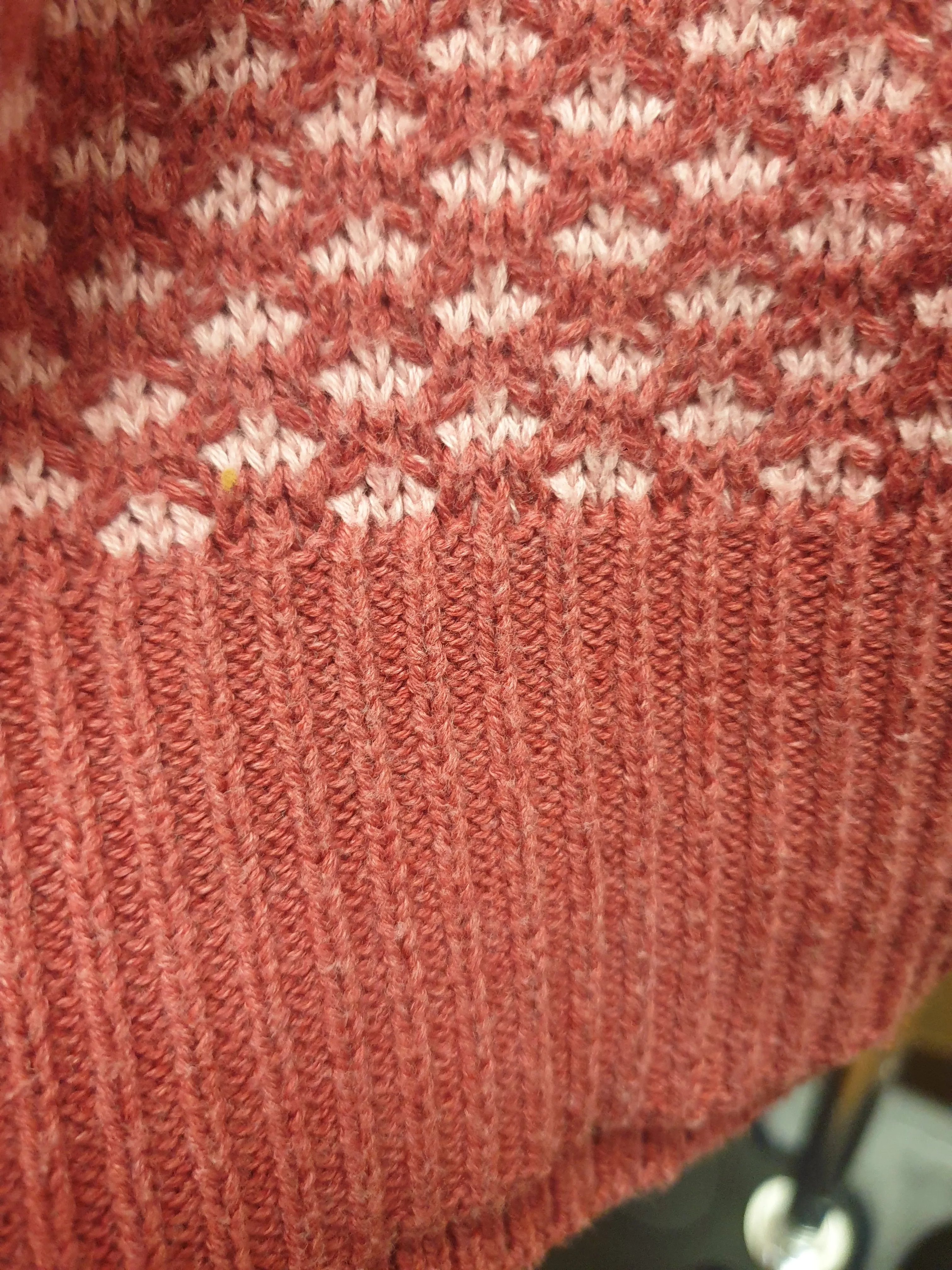 Skin & Threads pink and red knit cotton jumper size 0