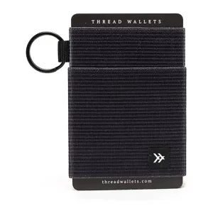 Slim Minimalist Elastic Wallet for Men & Women | Small Credit Card Holder for Front Pocket (Black) | Multiple Colors