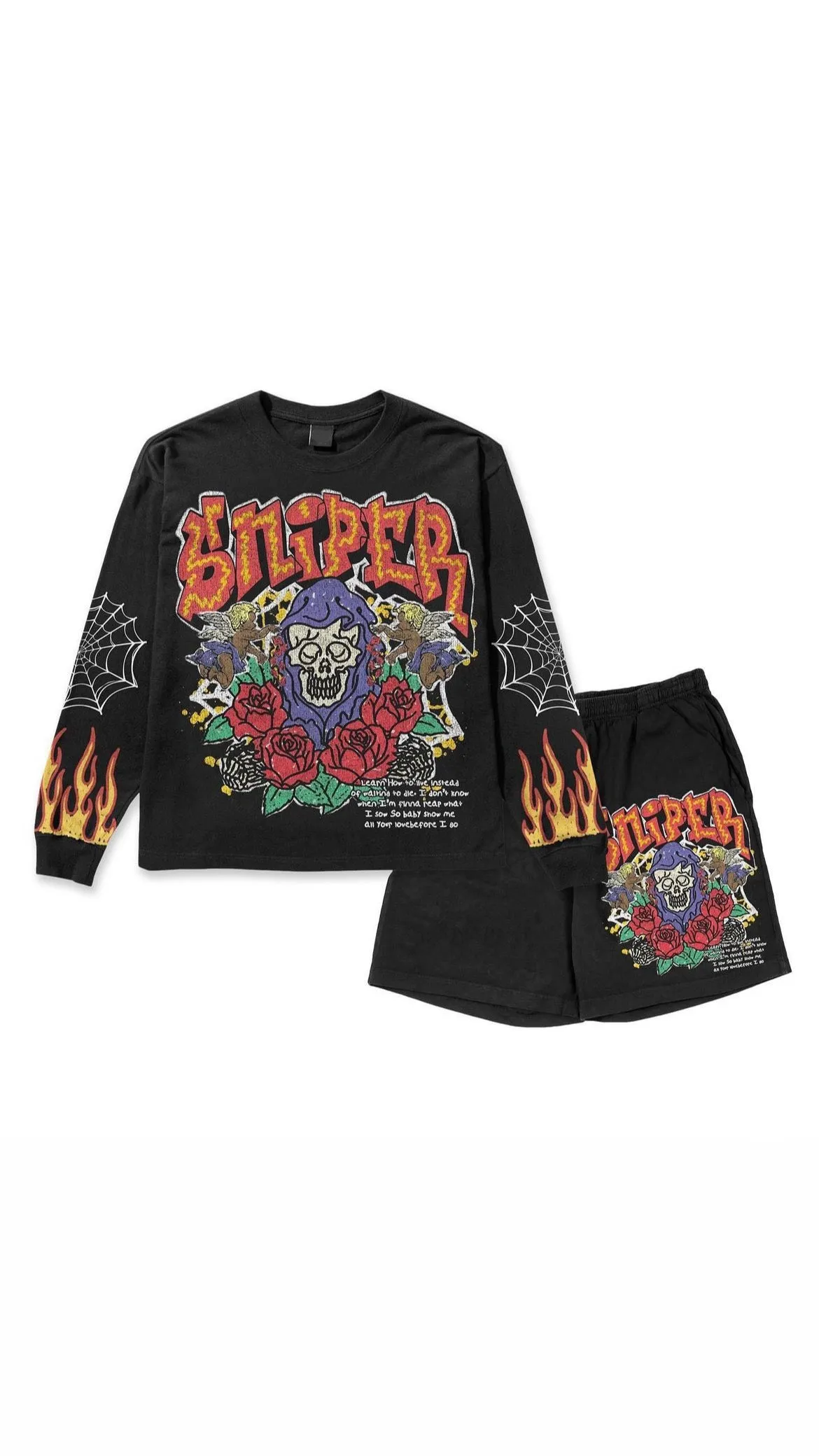 Sniper Gang Learn How To Live Black Long Sleeve
