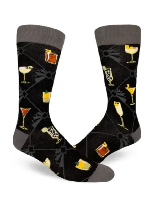 Speakeasy Cocktails Men's Crew Socks