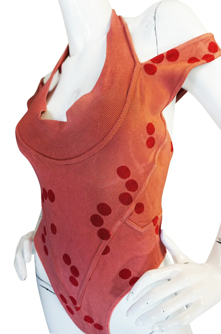 Spring 1991 Collection Azzedine Alaia Dot Body Suit