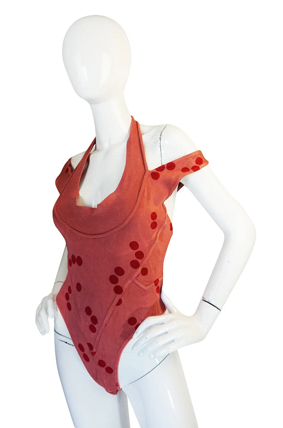 Spring 1991 Collection Azzedine Alaia Dot Body Suit