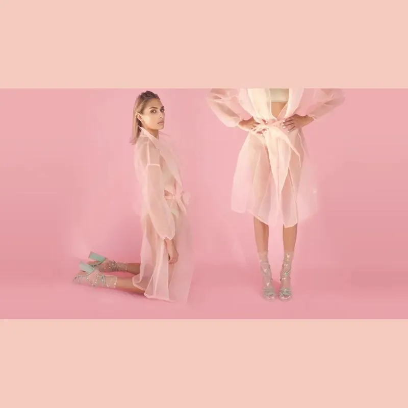 Spring Fling Sheer Socks - Pink