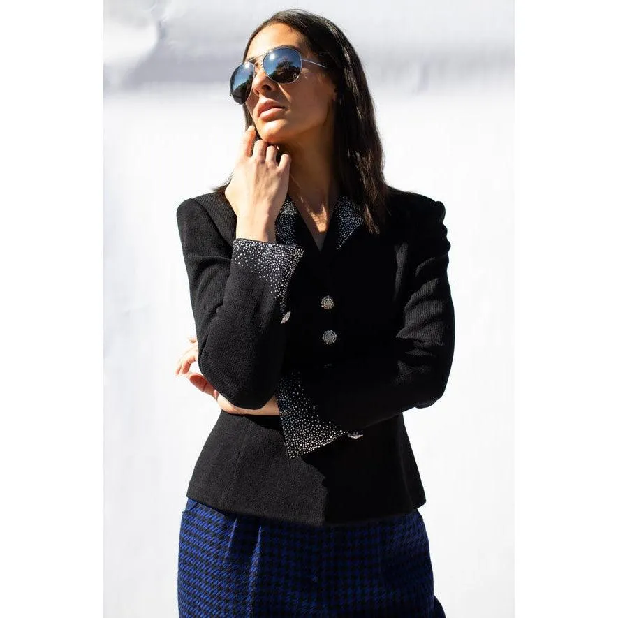 ST. JOHN 90's Evening Knit Skirt Suit | Size M