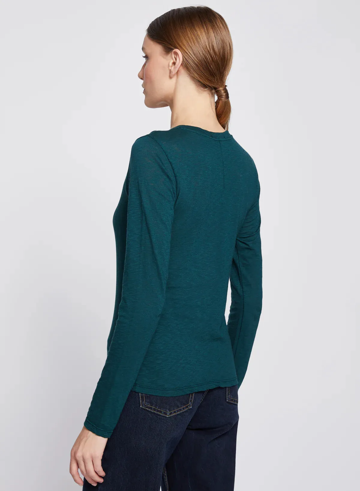 STATESIDE SUPIMA SLUB LONGSLEEVE CREW