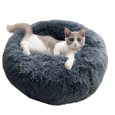 Super Soft Round Plush Bed For Cats