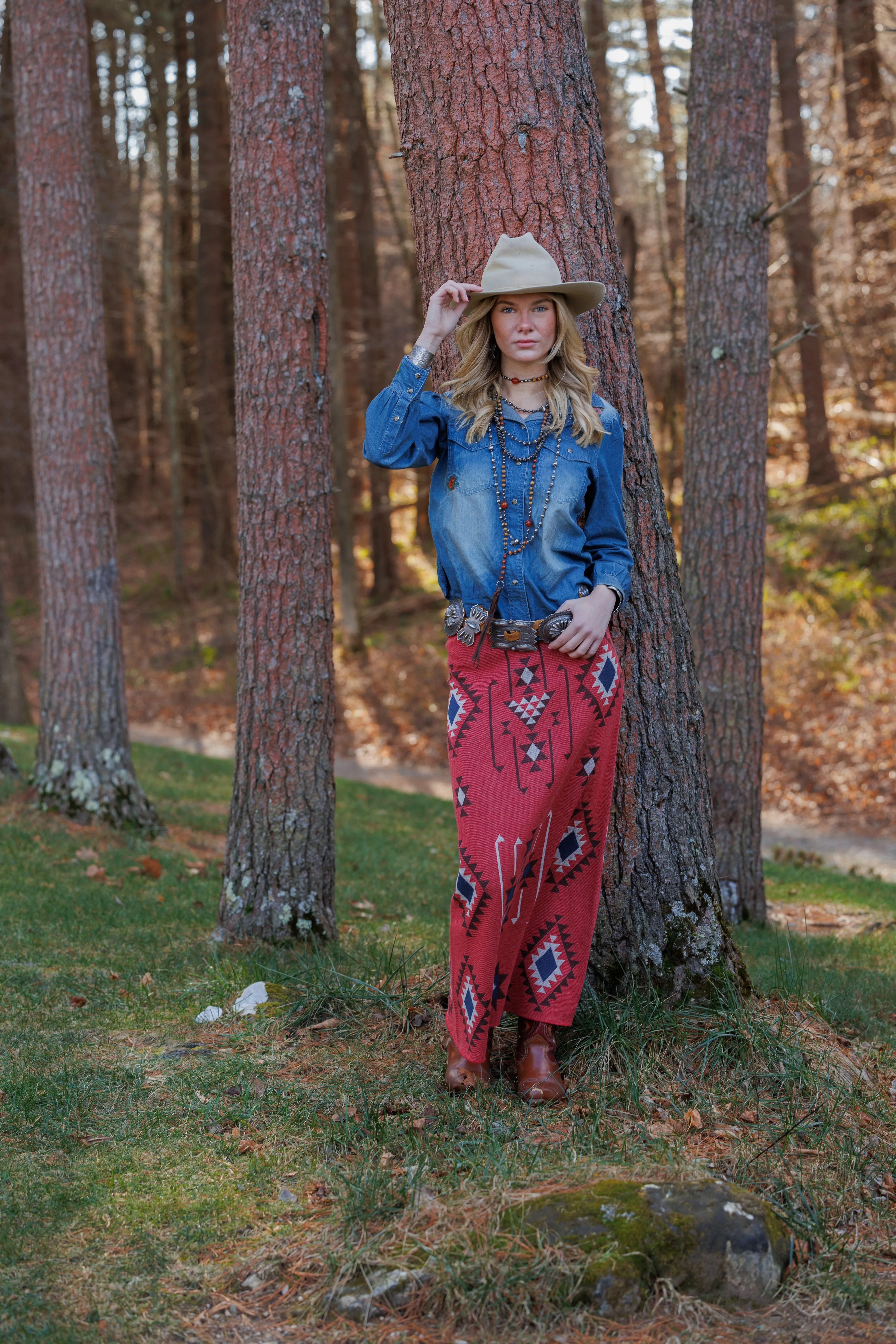 Tasha Polizzi Rouge Red Regina Skirt