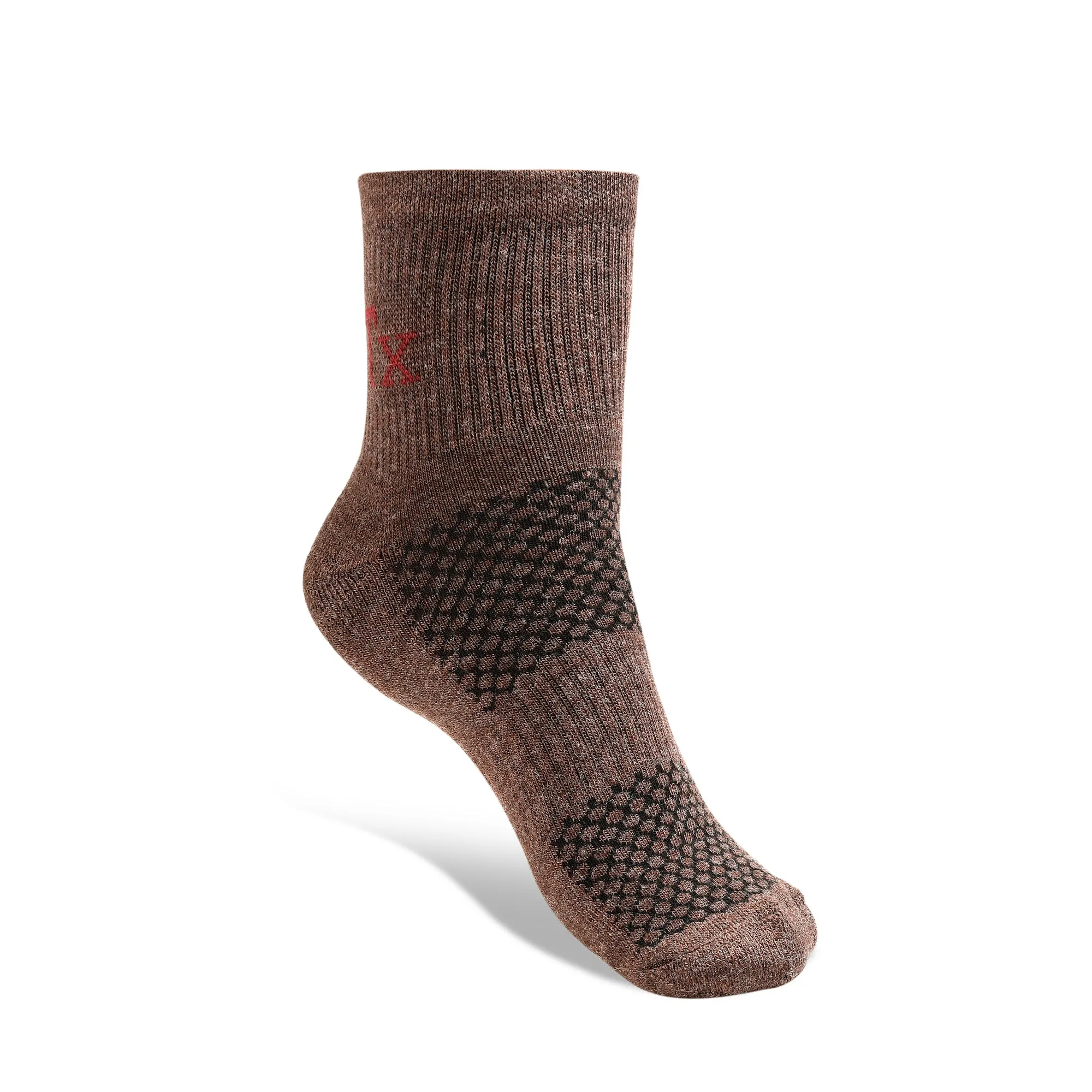 Texlon Men Ankle Length Woolen Terry Thick Towel Socks Pack of 4