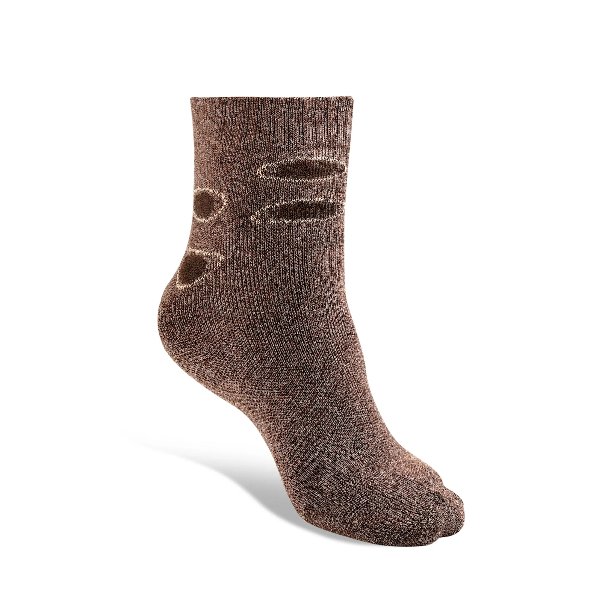 Texlon Men Ankle Length Woolen Terry Thick Towel Socks Pack of 4